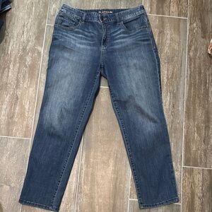 Chico's Dark Wash Straight Leg Jeans